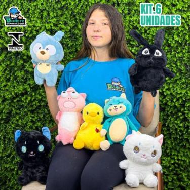 Imagem de Kit de 6 Pelúcias Sortidas - Fofura em Dobro para Você - Toy King