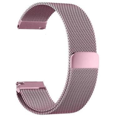 Imagem de Kit 2 Pulseiras em Metal / Aço - Magnética compatíveis com Amazfit GTS