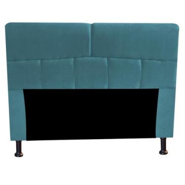 Imagem de Kit Félix com Cabeceira Dona 1,95 cm King Size  Baú Quarto Sala Suede 