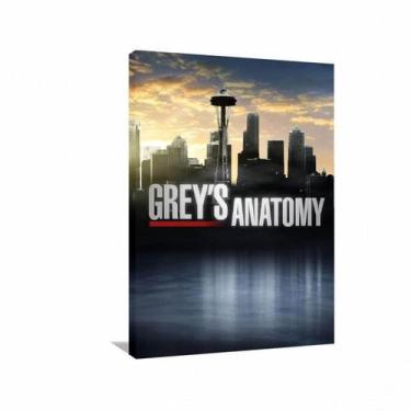 Imagem de Quadro decorativo Greys Anatomy Séries - Tela em Tecido - Wall Frame
