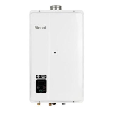 Imagem de Aquecedor a Gás Digital REU-E271 FEH (E27) 27 Litro GN Branco RINNAI
