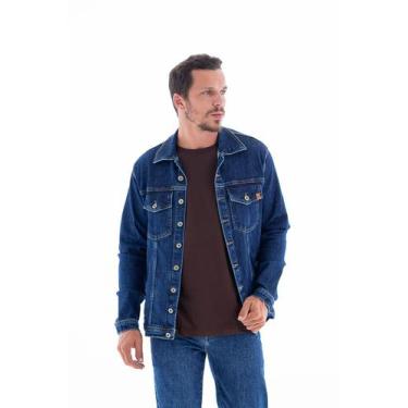 Imagem de Jaqueta Jeans Masculina Arauto Slim Kaihara - ARAUTO JEANS, Azul escur