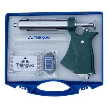 Imagem de Seringa veterinária aut. 50ml completa maleta (cabo: colorido) - TRIAN