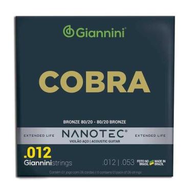 Imagem de Encordoamento giannini ca82l pn violao bronze 80/20 protetiva nanotec 