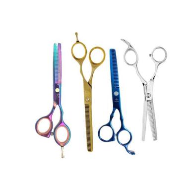 Imagem de Tesoura Profissional Desfiadeira Debastadeira Dentada 6.0 - Poderosa S