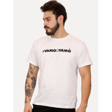 Imagem de Camiseta Reserva Masculina Regular Vamoqvamo Branca, M/M