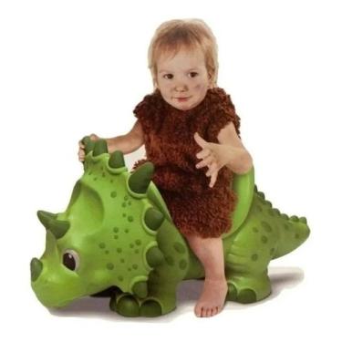 Imagem de Dinossauro Triceratops Giant 04 Rodas Com Encosto Roma, Verde