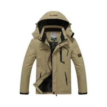 Imagem de Parka Masculina de Inverno - À Prova de Vento, Grossa e Quente com Cap