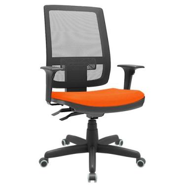 Imagem de Cadeira Presidente Brizza Tela Ergonômica Para Escritório Regulagem Al