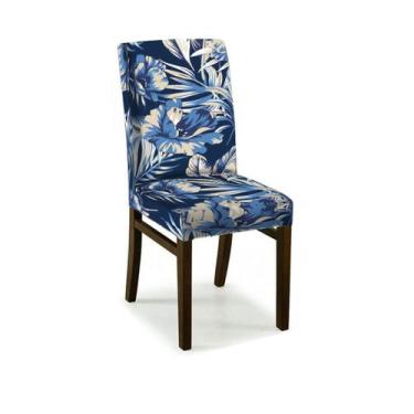 Imagem de 08 Capas Cadeira Jantar Malha Gel Com Elástico Estampadas - Campari, E