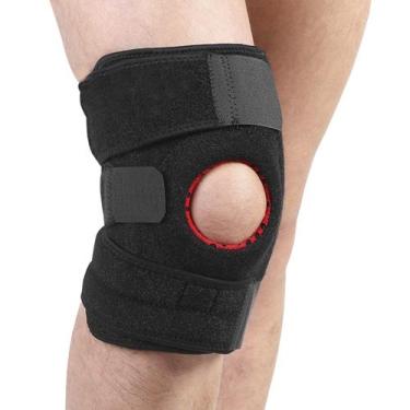 Imagem de Joelheira ajustável E Flexível Preta Neoprene - Mb
