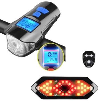 Imagem de Kit Lanterna Frontal com Velocímetro + Sinalizador Traseiro Com Seta A