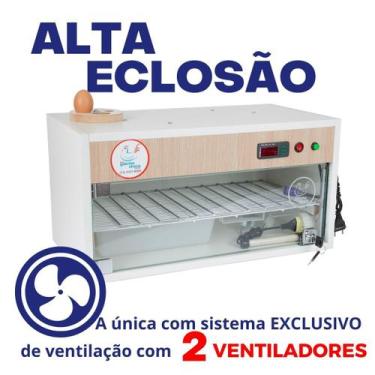 Imagem de Chocadeira Elétrica ALTA ECLOSÃO Automática 60 ovos Bivolt com  Contro
