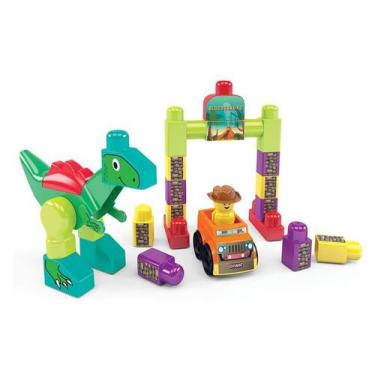 Imagem de Brinquedo montar blocos blocossauro mk361 31 peças dismat 18meses  - D
