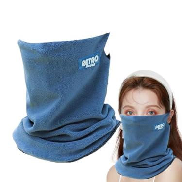 Imagem de Polainas de pescoço de inverno para homens, capa de pescoço para homens,Capa espessa para rosto de inverno - Capa elástica respirável para pescoço para ciclismo, lenço facial à prova de