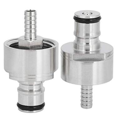 Imagem de Tampa de Carbonatação de Aço Inoxidável de 2 Unidades, Carbonatador de água Com Farpa de 5/16 pol., Tampa de Carbonatação para Bebidas Gaseificadas Tipo Trava de Bola, Tampa de