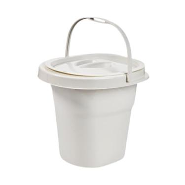 Imagem de harayaa Cuspidores de mictório para idosos com alça, recipiente para xixi resistente, penico para quarto, casa, idosos, idosos, Branco