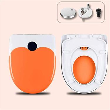 Imagem de Assento sanitário para pais e filhos Conjunto de assento sanitário infantil adulto 2 em 42 Assento sanitário com fechamento suave e tampa de vaso sanitário ideal em formato quadrado de liberação