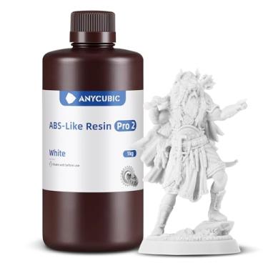 Imagem de ANYCUBIC Resina para impressora 3D, resina semelhante a abs pro 2 com resistência e resistência aprimoradas, desempenho muito superior à resina semelhante a abs, baixo odor, ampla compatibil
