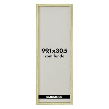 Imagem de Moldura para Quebra Cabeça Grow Puzzle 1500 peças 30,5x99,1 cm sem Vidro Decoração Interiores Parede Sala Escritório (Carvalho)