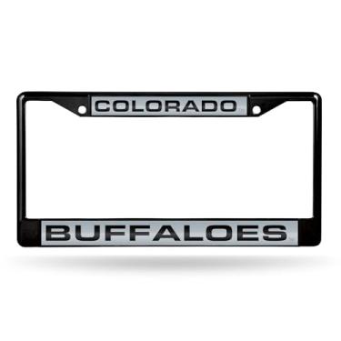 Imagem de Rico Industries NCAA Colorado Buffaloes Prata Acrílico Letras Pretas 30,5 cm x 15,2 cm Moldura Cromada Corte a Laser Preto - Carro/Caminhão/SUV Acessório Automóvel
