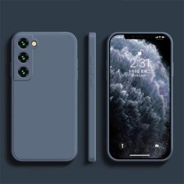 Imagem de Capa de silicone para celular Samsung Galaxy S24 S23 S22 S21 S20 Ultra FE Plus A14 A54 A24 A25 A15 Capa traseira à prova de choque, cinza, para Galaxy A35 5G
