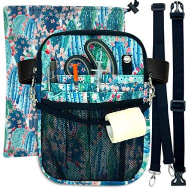 Imagem de Pochete de enfermagem com bolsos para equipamentos médicos e alça de extensão BÔNUS, acessórios para suprimentos de enfermagem, bolsa organizadora para mulheres, cinto de ferramentas, armazenamento pa
