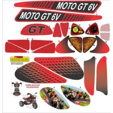 Imagem de Cartela De Adesivo Da Moto Gt 1 6v Da Bandeirante