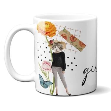 Imagem de Caneca Xícara Porcelana Presente Positividade Girl Boss