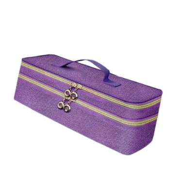 Imagem de predolo Secador de cabelo de armazenamento de saco de cabelo viagens de caixa transportando choque com alça para homens Organizador de mulheres para viagem de