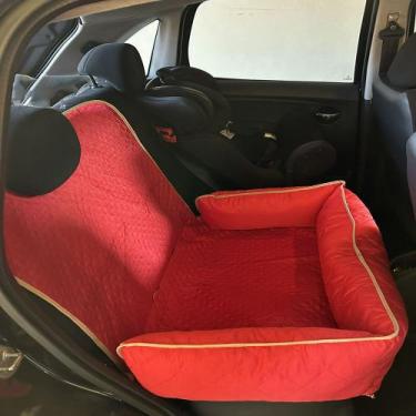 Imagem de Protetor Banco Toddy Grande Impermeável Vermelho Liso - ComfortPet