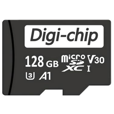 Imagem de Cartão de memória micro SD de 128 GB para Samsung Galaxy M04, M14, M54, A14, A34, A54, F04, F14 Classe 10 UHS-1 U3 MicroSDXC 128GB Digi-Chip alta velocidade 90mb/s V30 cartão de memória