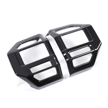 Imagem de Heutamo Acabamento da tampa do botão lateral do motorista do painel compatível com Toyota Land Cruiser Prado 250 J250 LC250 2024 2025, acessórios interiores de piano preto, 2 peças