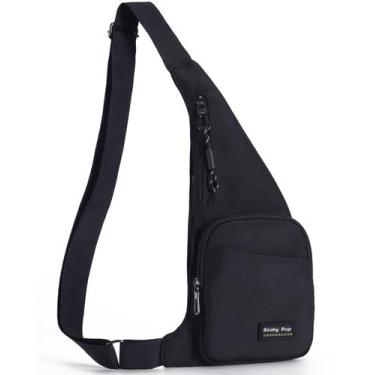 Imagem de Bolsa Estilingue Seoky Rop Slim Impermeável - Preta - Unissex