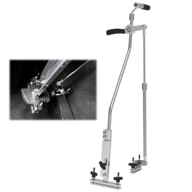 Imagem de OceanicEcho Controles manuais para motoristas com deficiência Novo modelo de empurrar e braçadeira de freio atualizada puxar todos os suportes de metal para deficientes de carro