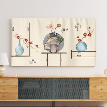 Imagem de Capa de TV Protetor à prova de poeira para suporte de parede/curvado/monitor de mesa/TV de mesa Novo capuz de televisão de tecido de poliéster macio (Tamanho: 55 ~ 75 polegadas) - Tipo 02||55 cm