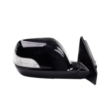 Imagem de Espelho lateral esquerdo direito automático carro 5/7/9 fios espelho retrovisor externo conjunto, compatível com HONDA CRV CR-V 2007 2008 2009 2010 2011 RE1 RE2 RE4(1PC 7PIN Right Black)