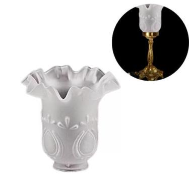 Imagem de Tulipa Rei Fosca Peça de Reposição Luminária de Mesa Retro 5x15 - Cafg