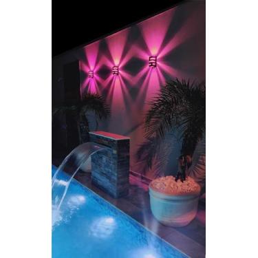 Imagem de Kit com 3 Arandela de Parede + Lente Colorida Com Lâmpada Led - Metais