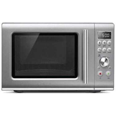 Imagem de Micro ondas BMO650SIL de Bancada 45 Litros Multifuncional de Aço Inoxidável, 900W, 110v, BREVILLE BMO650SIL1BUC1, Prateado