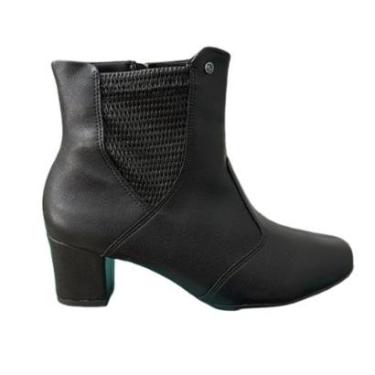 Imagem de Bota Feminina Piccadilly S/ Grosso Baixo Cano Curto 110179 Cor:;Tamanho:41-Feminino