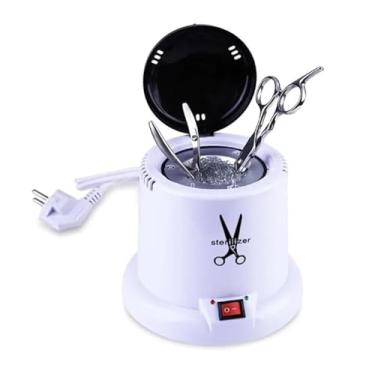Imagem de Estufa Esterilizadora, Esterilizador de Alicate de Manicure, Eutoclave para Manicure, Esterilizador Elétrico com para Esterilização de Alicates, Pinças, Tesoura de Cabeleireiro Branca