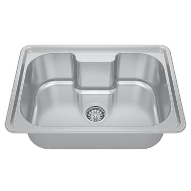 Imagem de Cuba para Cozinha Gourmet Pia Aço Inox  63x44x20cm Acetinado GhelPlus Inox