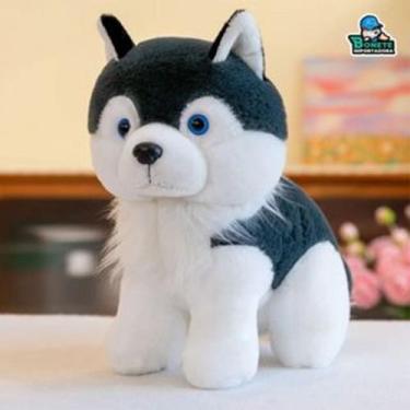 Imagem de Husky de Pelúcia Antialérgico Lavável Companheiro Ideal para Abraços -