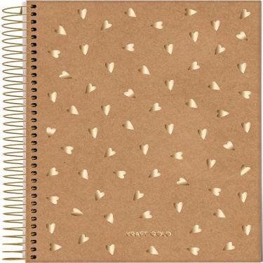 Imagem de Caderno universitario kraft gold 1M jandaia - sortido