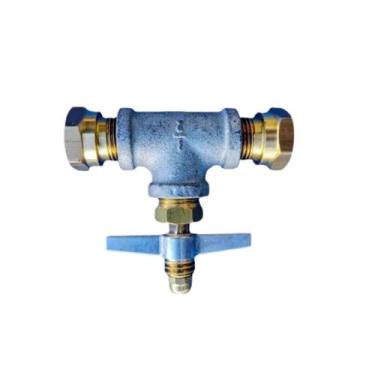 Imagem de Kit 2 Válvula P13 Para Botijão Tee Engate Rápido - Ferraz gas