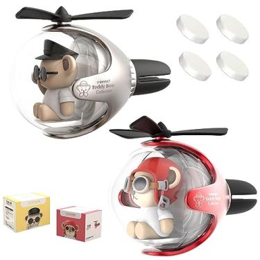 Imagem de 2 peças de purificador de ar de carro piloto, clipe de ventilação de carro de pato fofo, difusor de ventilador de saída de ar automotivo, decoração de ventilação de interiores automotivos (prata +