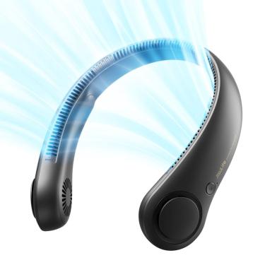 Imagem de Ventilador de pescoço portátil jisulife Recarregável Sem Folhas 4000mAh