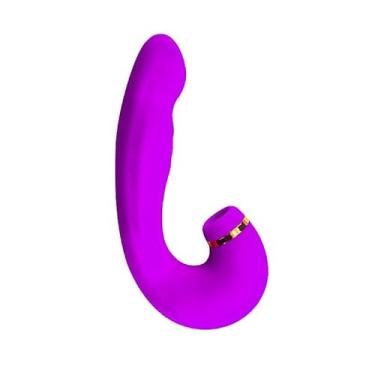 Imagem de Vibrador Sugador com Língua de 9 Modos de Vibração Sucção e Lambida (roxa)