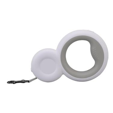 Imagem de Trela do Cão Retrátil, Pet Walking Leash Construído Em 6cm Poop Bag Holder, 9.84ft Strong Nylon Heavy Duty Trela Retrátil Com LED Light & Aut Botão de Bloqueio para Cães Médios